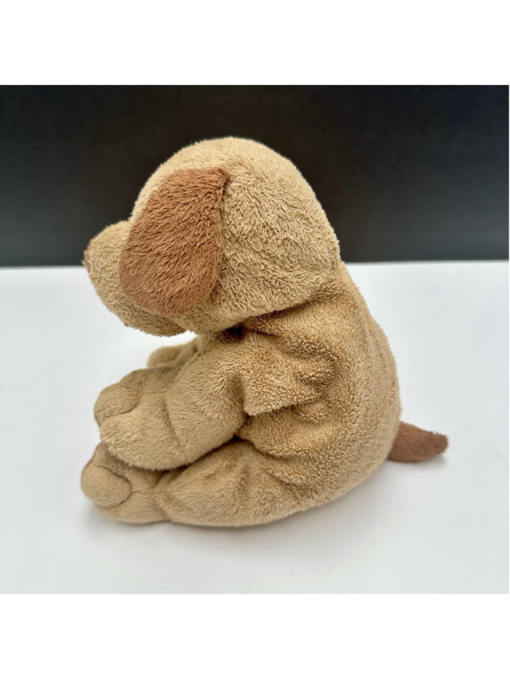 Ty Pluffies Puppers Plush Puppy Dog Soft TyLux 2003 Stuffed Toy Brown Tan - Picture 4 of 9